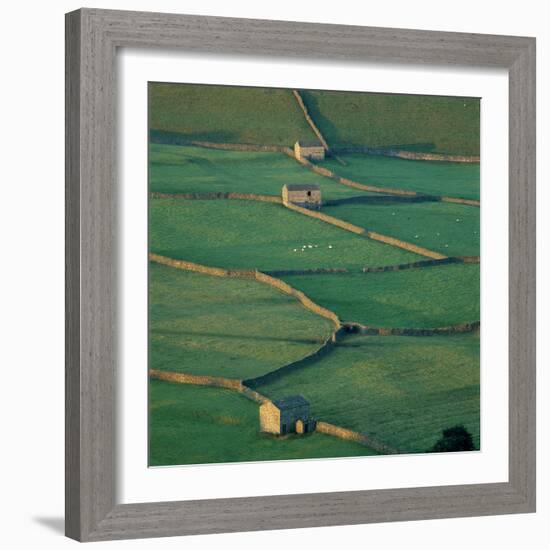 Sheepfolds, Gunnerside, North Yorkshire, England-Joe Cornish-Framed Photographic Print