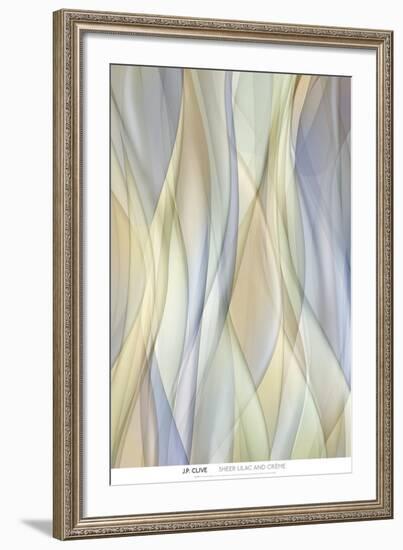 Sheer Lilac and Crème-J^P^ Clive-Framed Art Print