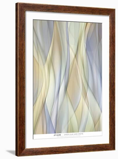 Sheer Lilac and Crème-J^P^ Clive-Framed Art Print