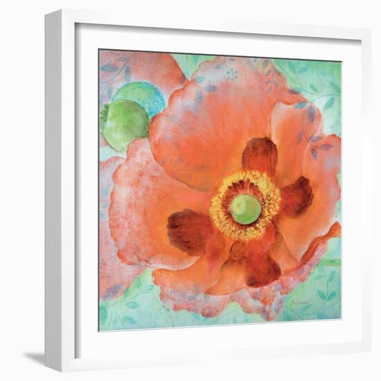 Sheer Poppy Love 1-Elle Summers-Framed Art Print