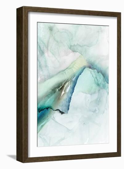 Sheer Teal I-null-Framed Art Print