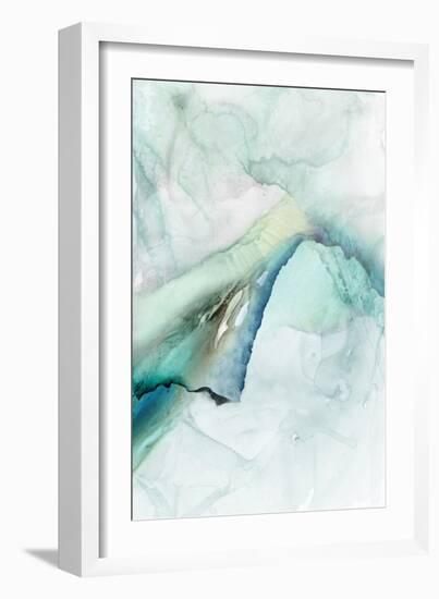 Sheer Teal I-null-Framed Art Print