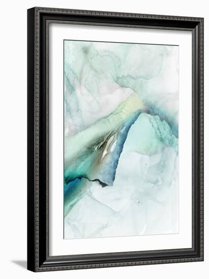 Sheer Teal I-null-Framed Art Print