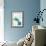 Sheer Teal II-null-Framed Art Print displayed on a wall