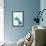 Sheer Teal II-null-Framed Art Print displayed on a wall