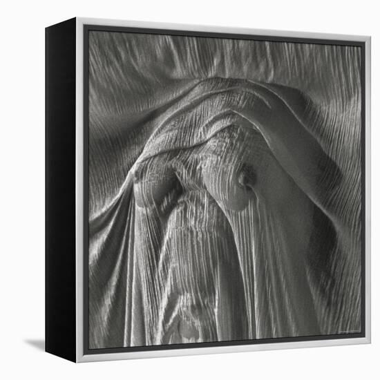 Sheer Waves over Nude Breasts-Monika Brand-Framed Premier Image Canvas