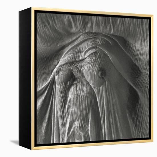 Sheer Waves over Nude Breasts-Monika Brand-Framed Premier Image Canvas