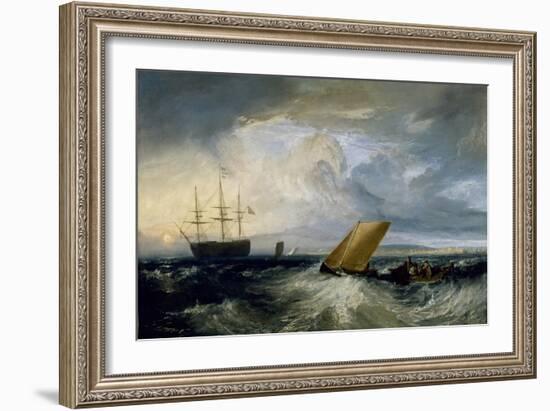 Sheerness as seen from the Nore, 1808-J. M. W. Turner-Framed Giclee Print