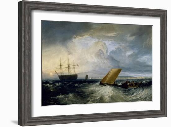 Sheerness as seen from the Nore, 1808-J. M. W. Turner-Framed Giclee Print