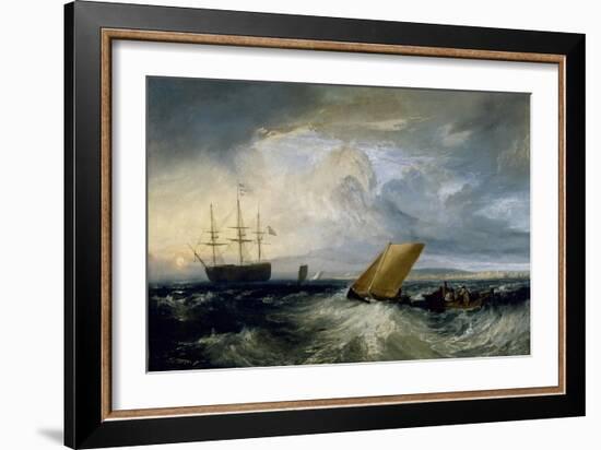 Sheerness as seen from the Nore, 1808-J. M. W. Turner-Framed Giclee Print