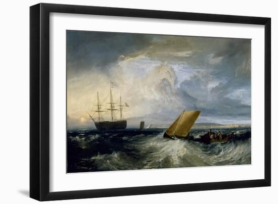 Sheerness as seen from the Nore, 1808-J. M. W. Turner-Framed Giclee Print