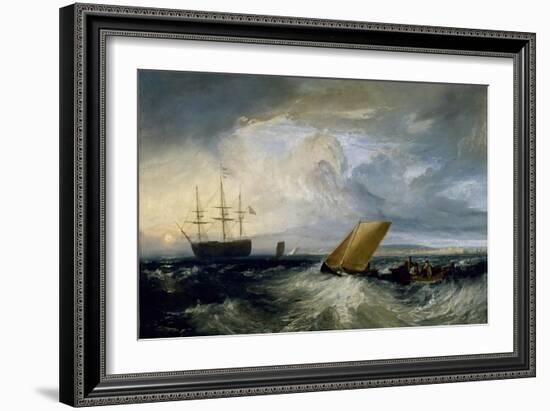 Sheerness as seen from the Nore, 1808-J. M. W. Turner-Framed Giclee Print