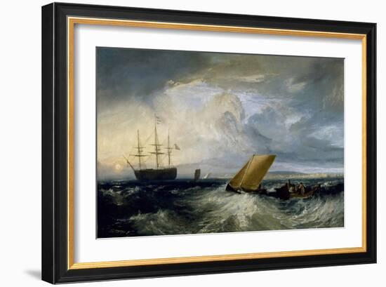 Sheerness as seen from the Nore, 1808-J. M. W. Turner-Framed Giclee Print