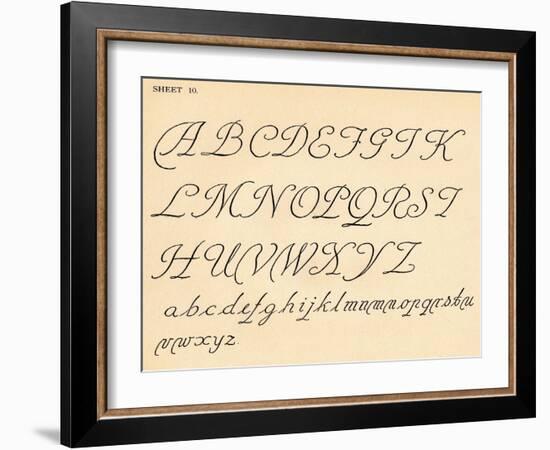 Sheet 10, from a portfolio of alphabets, 1929-Unknown-Framed Giclee Print