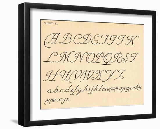 Sheet 10, from a portfolio of alphabets, 1929-Unknown-Framed Giclee Print