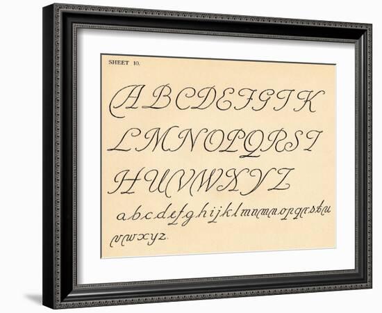 Sheet 10, from a portfolio of alphabets, 1929-Unknown-Framed Giclee Print