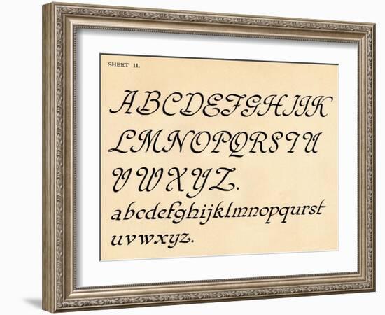 Sheet 11, from a portfolio of alphabets, 1929-Unknown-Framed Giclee Print