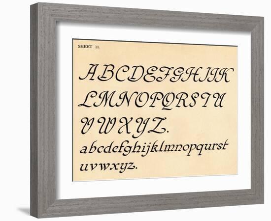 Sheet 11, from a portfolio of alphabets, 1929-Unknown-Framed Giclee Print