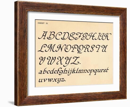 Sheet 11, from a portfolio of alphabets, 1929-Unknown-Framed Giclee Print