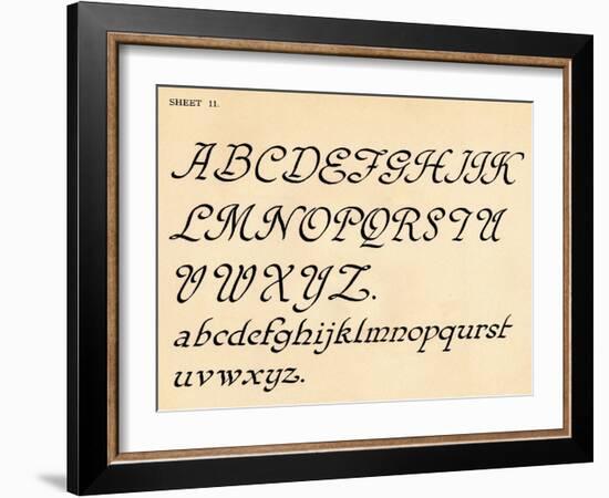 Sheet 11, from a portfolio of alphabets, 1929-Unknown-Framed Giclee Print