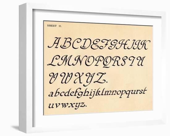 Sheet 11, from a portfolio of alphabets, 1929-Unknown-Framed Giclee Print