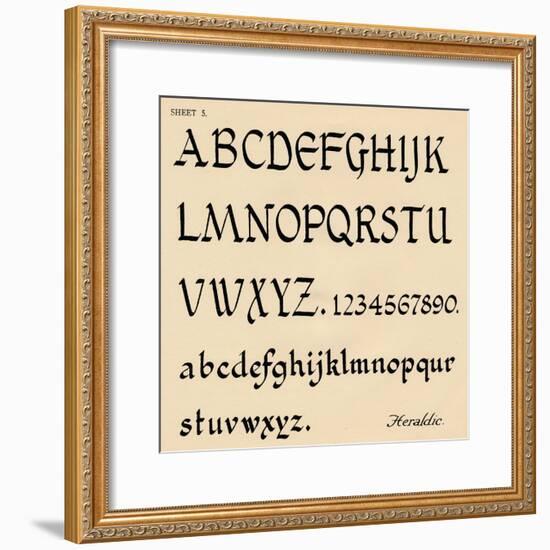 Sheet 5, from a portfolio of alphabets, 1929-Unknown-Framed Giclee Print