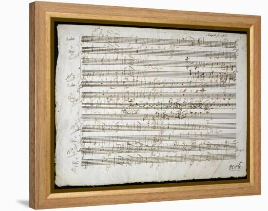 Sheet Music by Mozart: Six Contre Danses-null-Framed Premier Image Canvas