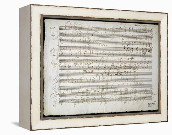 Sheet Music by Mozart: Six Contre Danses-null-Framed Premier Image Canvas