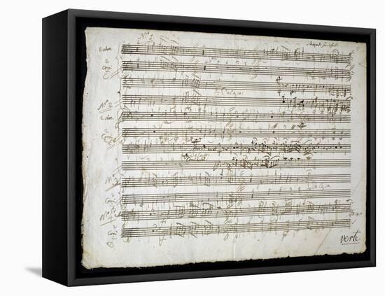 Sheet Music by Mozart: Six Contre Danses-null-Framed Premier Image Canvas