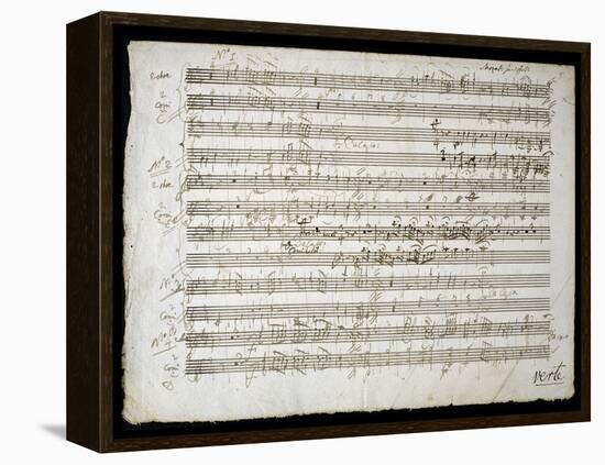 Sheet Music by Mozart: Six Contre Danses-null-Framed Premier Image Canvas