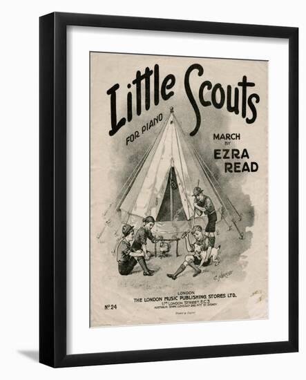 Sheet Music Cover, Little Scouts-null-Framed Art Print