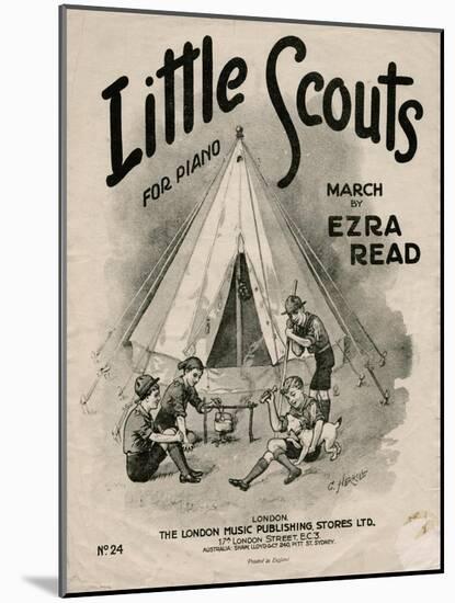 Sheet Music Cover, Little Scouts-null-Mounted Art Print