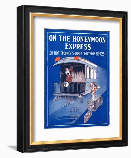 Sheet Music Cover: “On the Honeymoon Express” Music by J. Kendis and F. Sti-null-Framed Premium Giclee Print