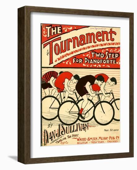 Sheet Music Covers: “The Tournament” Composed by Dan J. Sullivan, 1899-null-Framed Art Print