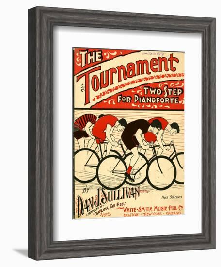 Sheet Music Covers: “The Tournament” Composed by Dan J. Sullivan, 1899--Framed Art Print