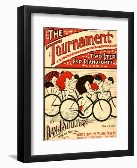 Sheet Music Covers: “The Tournament” Composed by Dan J. Sullivan, 1899-null-Framed Art Print