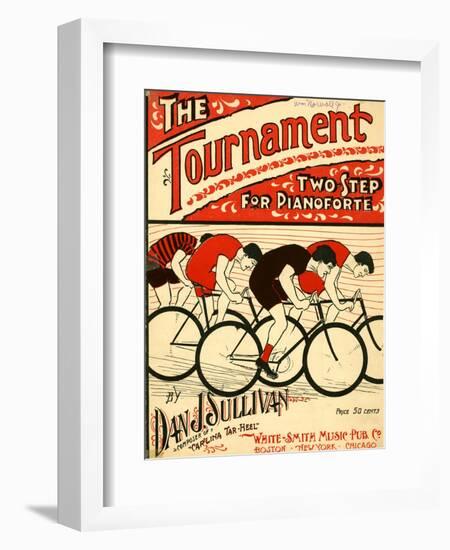 Sheet Music Covers: “The Tournament” Composed by Dan J. Sullivan, 1899-null-Framed Art Print