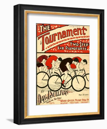 Sheet Music Covers: “The Tournament” Composed by Dan J. Sullivan, 1899--Framed Art Print