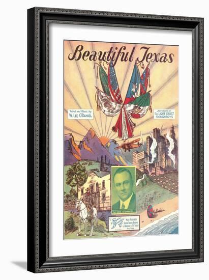 Sheet Music for Beautiful Texas-null-Framed Art Print