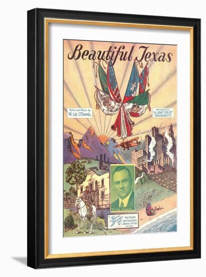 Sheet Music for Beautiful Texas-null-Framed Art Print