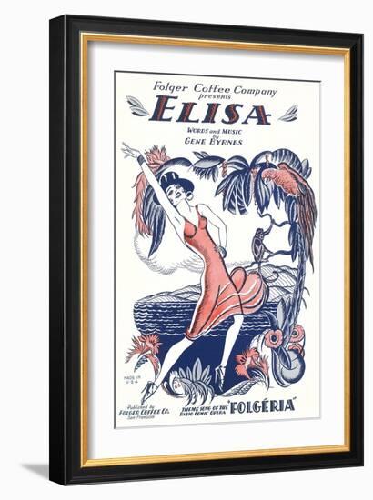 Sheet Music for Elisa-null-Framed Premium Giclee Print