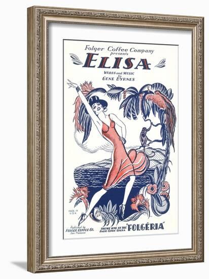 Sheet Music for Elisa-null-Framed Art Print