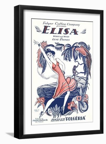 Sheet Music for Elisa-null-Framed Art Print
