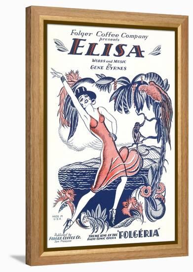 Sheet Music for Elisa-null-Framed Stretched Canvas