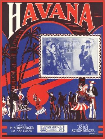 'Sheet Music for Havana Musical' Art Print | Art.com