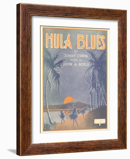 Sheet Music for Hula Blues-null-Framed Art Print
