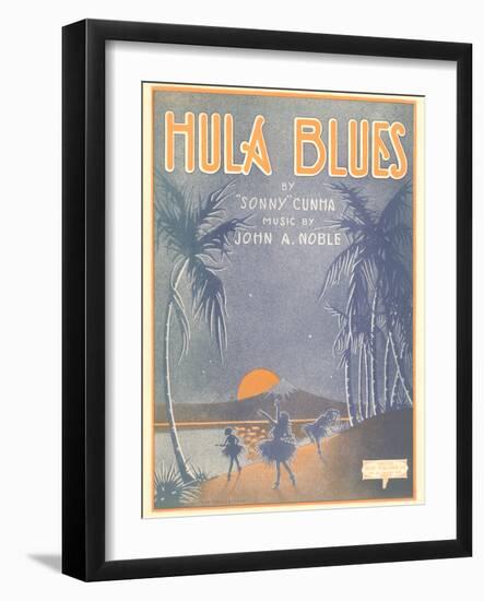 Sheet Music for Hula Blues-null-Framed Art Print