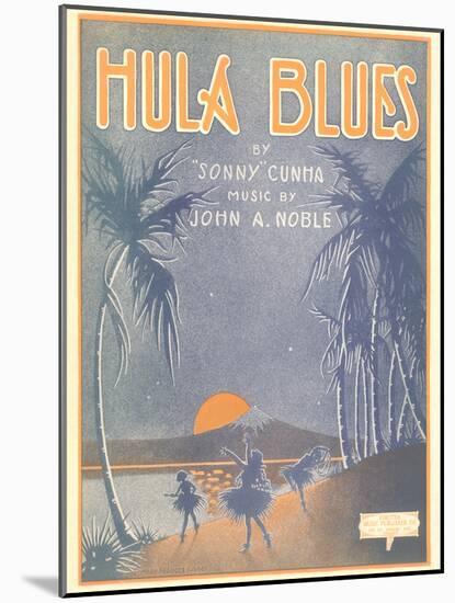 Sheet Music for Hula Blues-null-Mounted Art Print