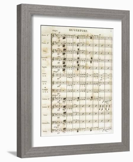 Sheet Music for Idomeneo-null-Framed Giclee Print