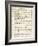 Sheet Music for Idomeneo-null-Framed Giclee Print